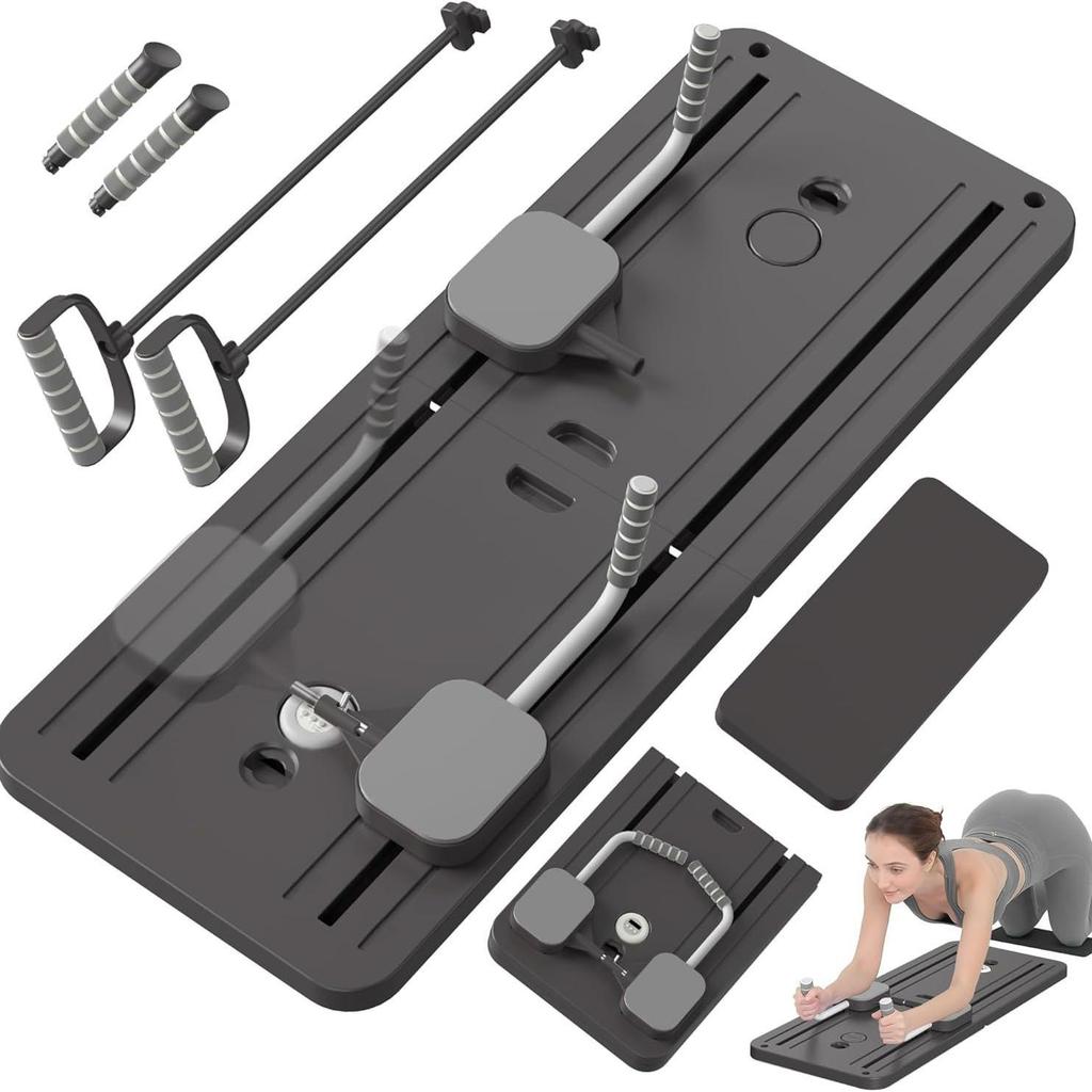 Foldable Multifunctional Fitness Board: Ab Trainer, Chest Muscle Trainer & Pilates Plank Device
