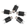 5Pcs Stereo Jack Socket 6.35mm 2 Channel Input 3P Connector Pickup Jack Socket for Replacement