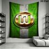 VfL Wolfsburg Wall Hanging Printed Fabric Blanket Decorative Tapestries for Bedroom Living Room Home Decor