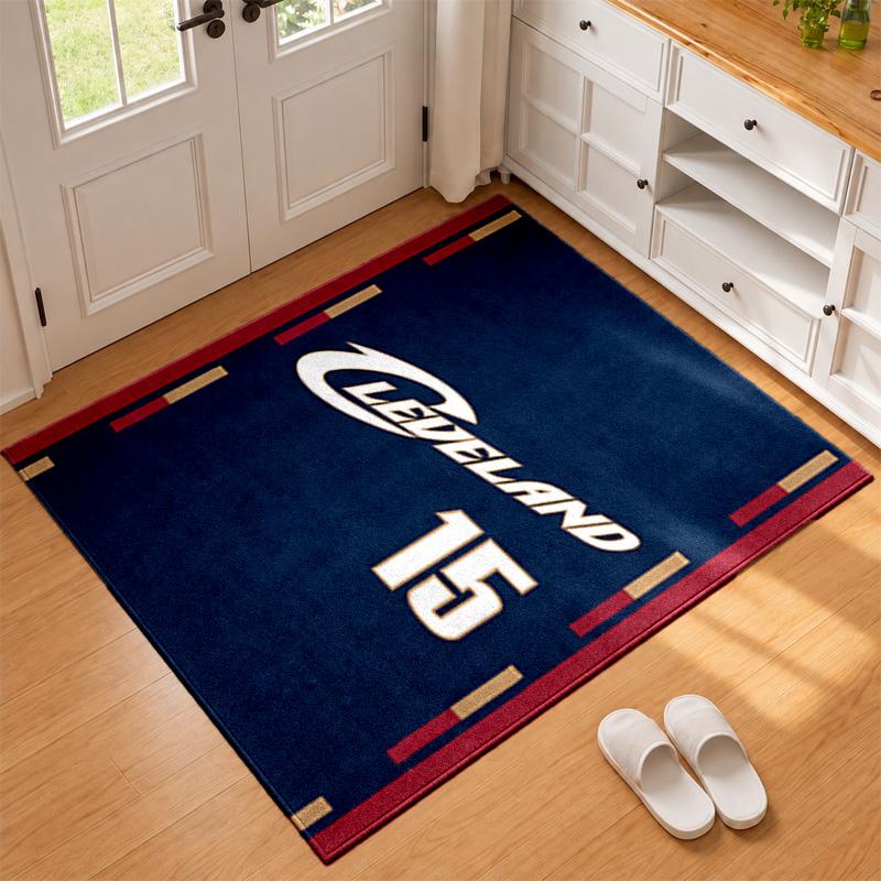 Cleveland Cavaliers Carpet Door Mat for Living Room or Bedroom Protective Mat Under Chair Office Decoration Christmas Gift Birthday Present