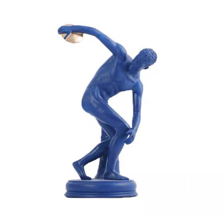 Light Luxury Discus Thrower Figure Sculpture Decoration Art Soft Decoration Model Room Sales Office Bookcase Decoration