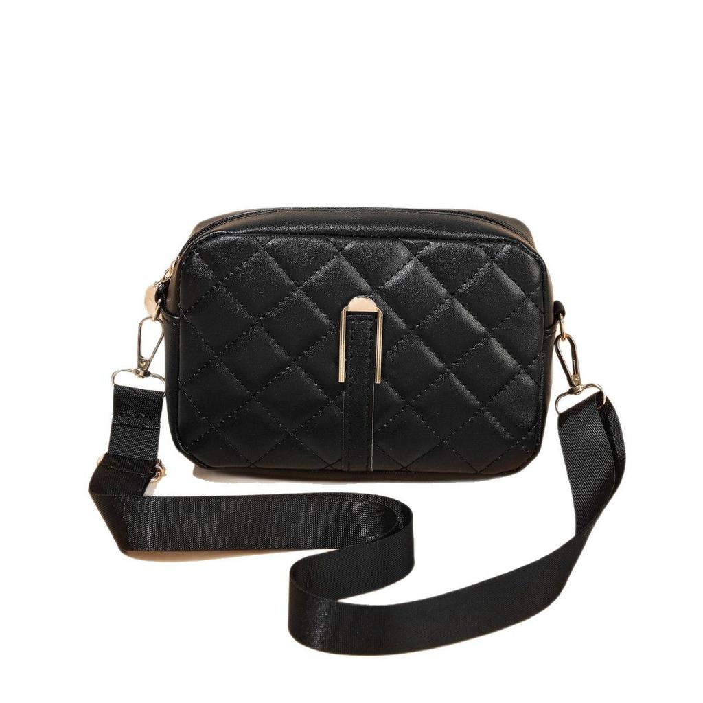 New Camera Bag Diamond Single Shoulder Oblique Span Fashionable Versatile Simple Bag Women
