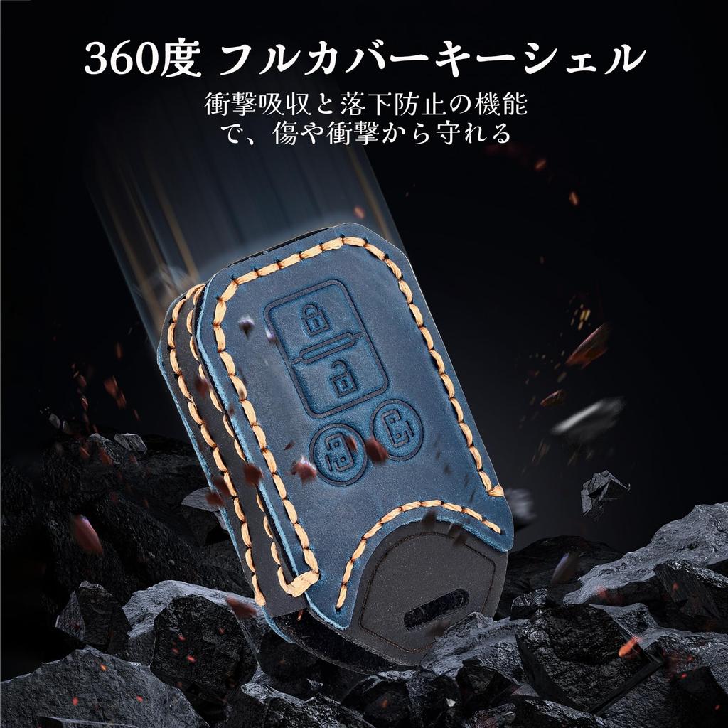 Suzuki Key Case Leather Key Cover Compatible Suzuki New Spacia Wagon r Hustler Jimny