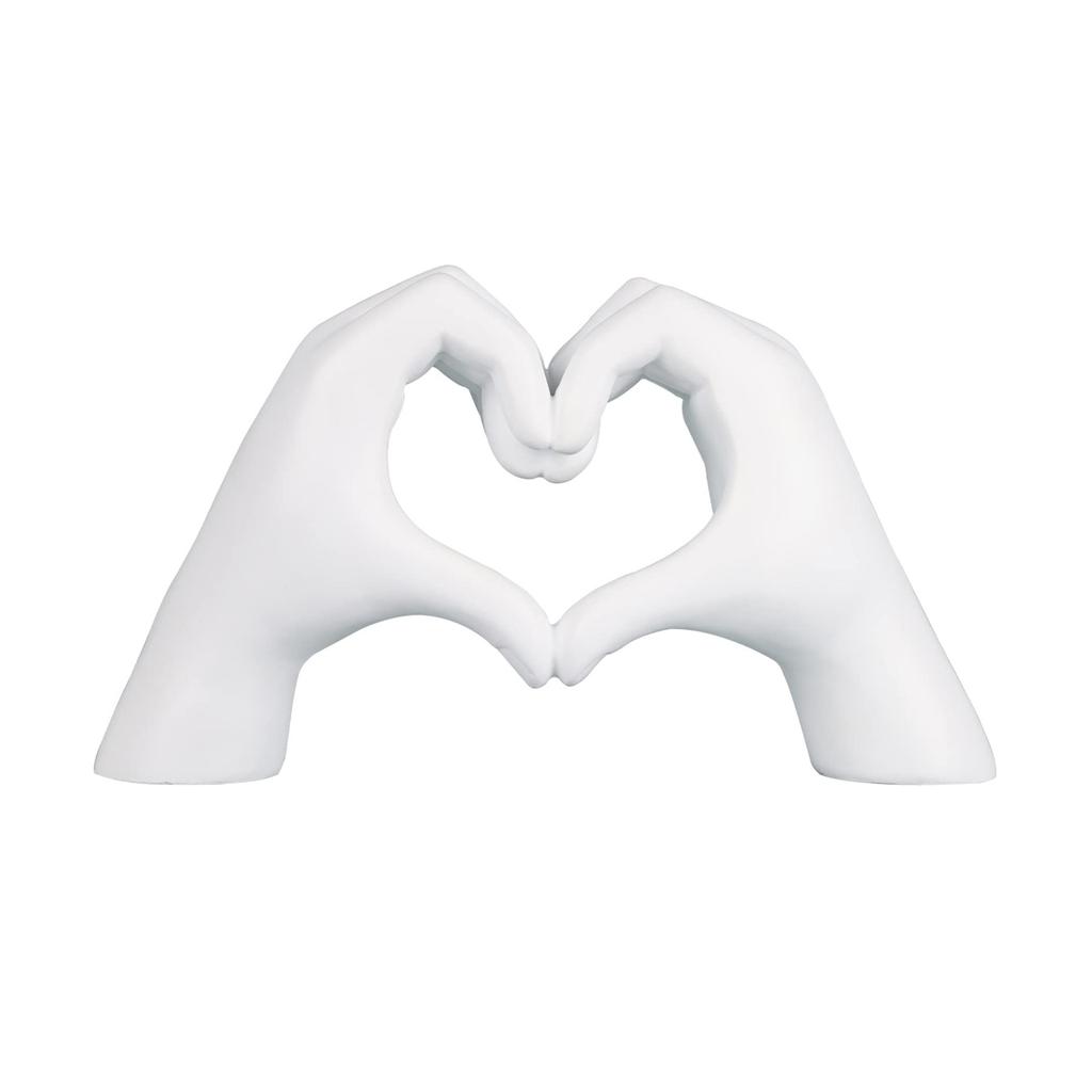 Kreative Herz Hand Statue Harz Abstrakt Hand Liebe Figuren Wohnzimmer Schlafzimmer Modernes Zuhause Schreibtisch Hochzeitsdekoration