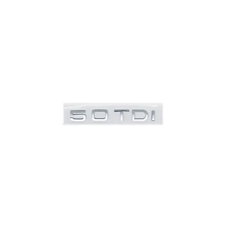 3D ABS Letters 2.0TDI 2.5TDI 3.0TDI 35TDI 40TDI 45TDI 50TDI Emblem for Audi A1 A3 A4 A5 A6 A7 A8 Q2 Q3 Q5 Q7 Car Trunk Sticker