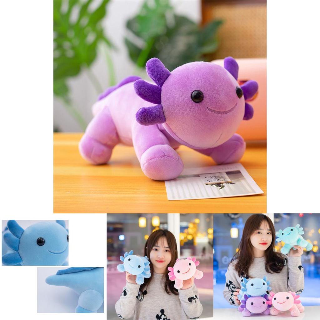 Adorable Cartoon Pink Axolotl Plush Doll Soft Stuffed Toy For Kids And Collectors