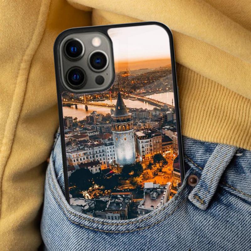 Turkey Istanbul Sceneary Building Soft Phone Case for iPhone 17 Air 16e Pro max 15 Pro 13 14 Plus 11 12 MagSafe Magnetic Coque