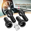 4pcs M14x1.25 M12x1.5 Wheel Locking Bolts Black Steel Lug Bolt Nut Key 36136776076 For BMW MINI R50 2/4/5/6/7 Series X3