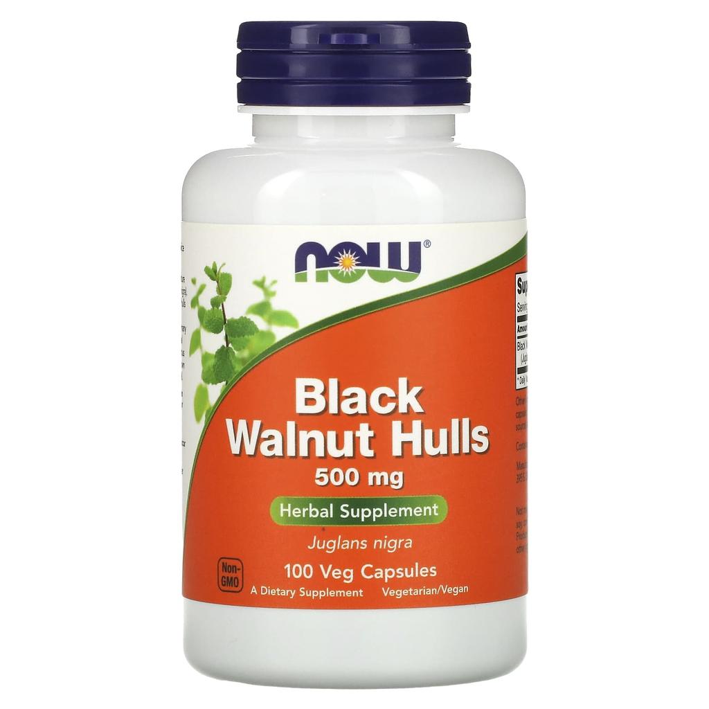 Black Walnut Hulls, 500Mg, 100 Veggie Caps