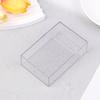 Clear Glitter Small Storage Box Kpop Photo Mini Card Holder Flip Lid Photo Case Small Stationery Card Holder Organizer