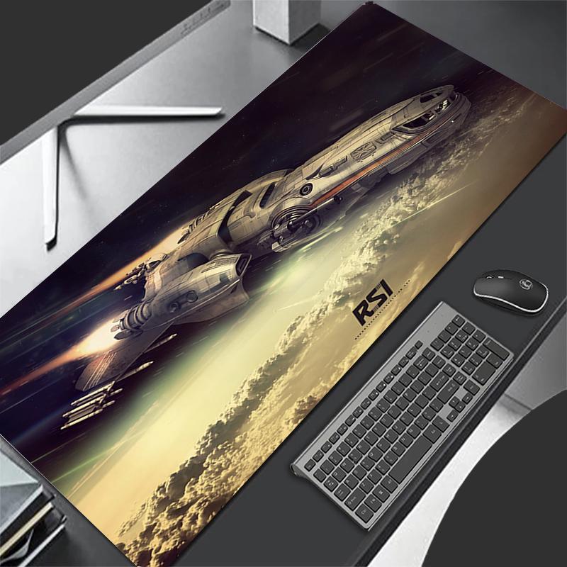 Tappetino per Mouse Star Citizen XXL x Tappetini Antiscivolo in Gomma per Tastiera da Gioco Tappetino da Scrivania Mousepad per Computer e Ufficio Anime Gamer