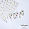 3D Silver Star & Moon Self-Adhesive Nail Decals