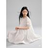 Big Girls Puff Sleeve Short Sleeve Princess Dress Casual Summer Sweet Kids Dress