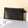 Mesh Pen Bag Nylon Document Bag Office School Supplies Zipper Pencil Case  Stationery