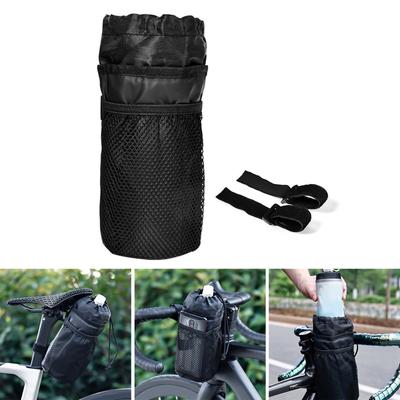 Fahrrad Wasserflaschenhalter Tasche Fahrradtasche Lenker Vorbau Tasche Fahrräder Becher Getränkehalter Isoliert Vorbau Tasche Fahrrad Aufbewahrungsbeutel