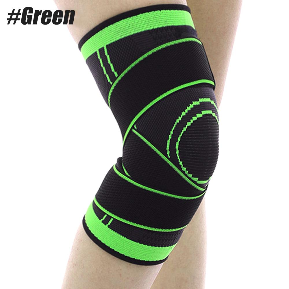 

Поддержка коленного бандажа с регулируемыми компрессионными ремнями для бега, бега трусцой, кросс-фитинга, облегчения боли в суставах, восстановления после артрита и травм L зелёный