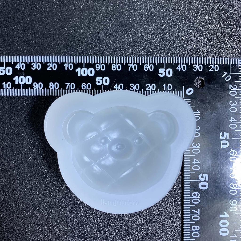 Geometry Pineapple Bag Ornament Silicone Epoxy Resin Mold DIY Bear Keychain Pendant Jewelry for Bag Decorations Craft