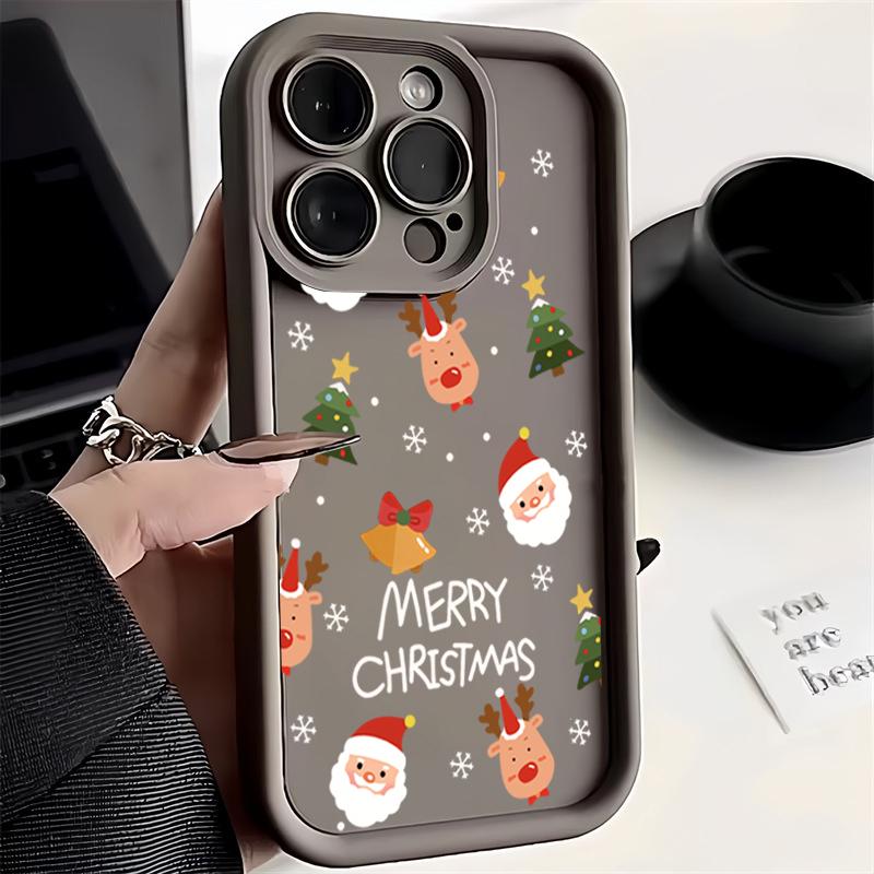 Santa Claus Elk Snowman Christmas Phone Case For Xiaomi Mi 15 14T 14 13T 13 12 11 Lite 4G NE Poco X6 X5 X3 F5 F6 M6 X7 Pro Cover