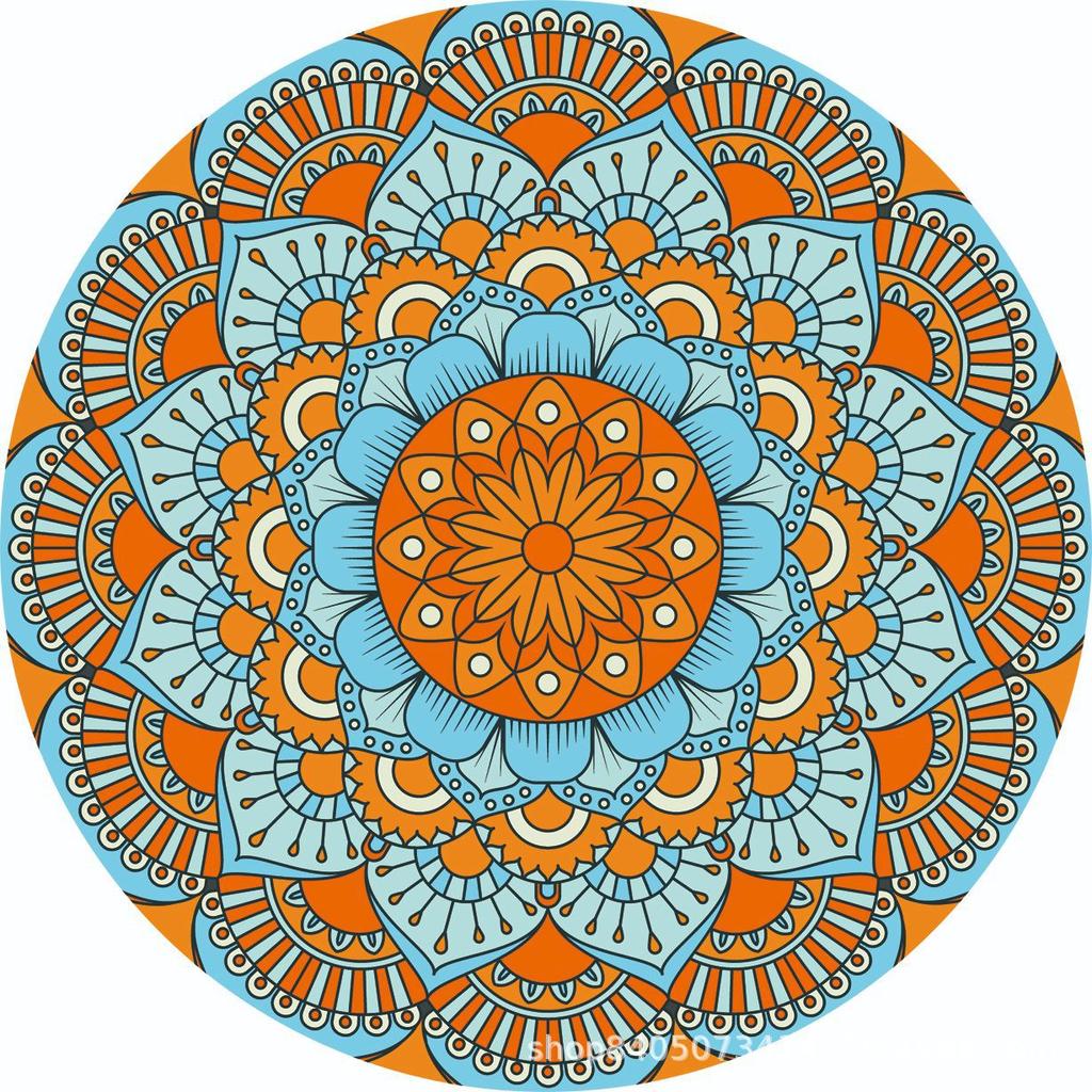 Bohemia Vintage Coasters Heat-insulated Ceramic RoundHousehold Retro Anti-scalding Tea Mat Kitchen Tableware Mat Accessories