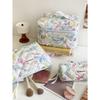1Pc Colorful Marine Life Pattern Quilting Cosmetic Bag, Cosmetic Pouch, Makeup Bag Large Capacity Kawaii Toiletries Bag Travel Toiletry Organizer