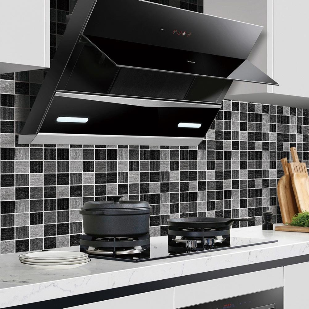 Easy To Clean Bathroom Mosaic Sticker Wall Tiles 10x10 Cm Value Pack of 10