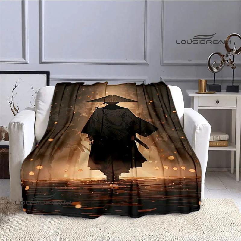 Blue Eye Samurai Cartoon blankets picnic blanket Flannel Warm blankets Soft Cozy Blankets Home travel blanket Birthday Gift