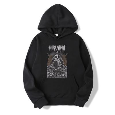 Washed Hoodies Rock Band Legend 80s Hip Hop Cool Hoodies Oversize Nirvane Long Sleeve Graphic Tops Hoodies