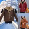 Plus Size Autumn Winter Thickened Corduroy Women's Short Coat Warm Fashion Slimming Loose Long Sleeve Jacket Stylish Anti-Aging