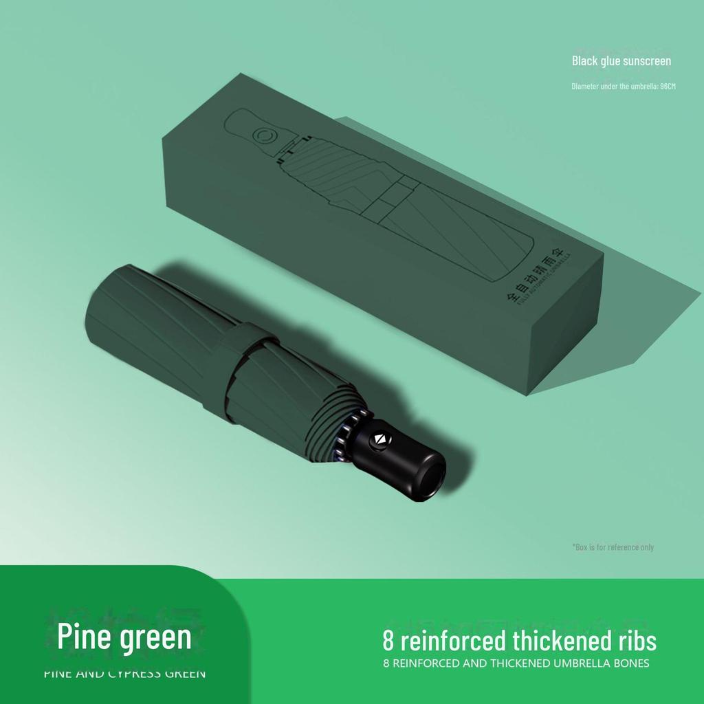 Automated 24-Bone Folding Umbrella, High-Grade Men's Dual-Use for Sun and Rain