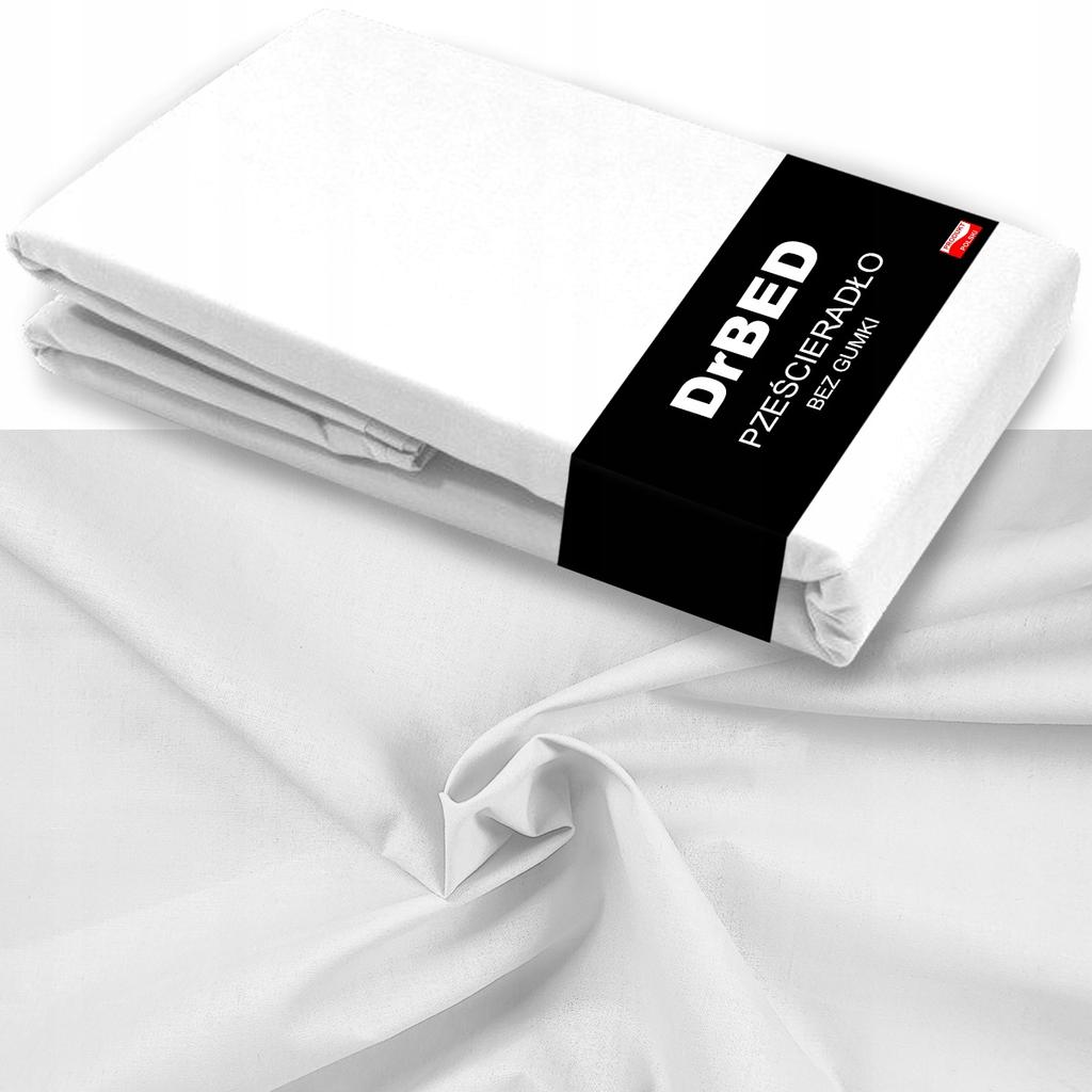 Large Cotton Fitted Sheet 220x200 POLISH White Breathable