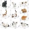 Solid Simulation Animal Model Lying Orange Cat Figurine Cute Desktop Decoration Mini Pet Cat Model Ornament Crafts