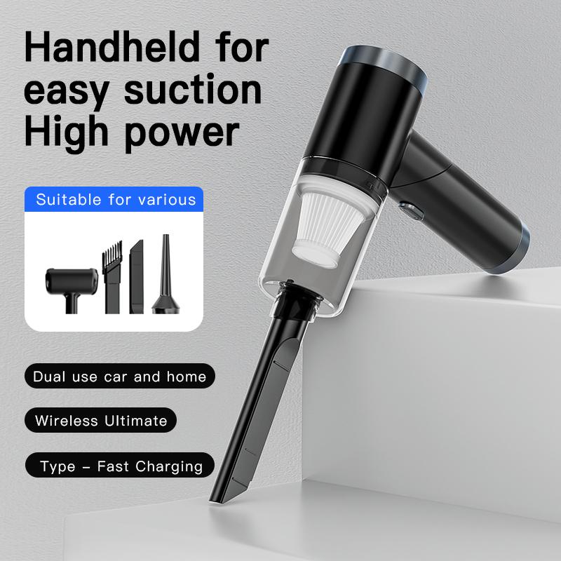 

Q108 Folding Handheld Car Vacuum Cleaner High-Power Wireless Vacuum Cleaner for Home Black