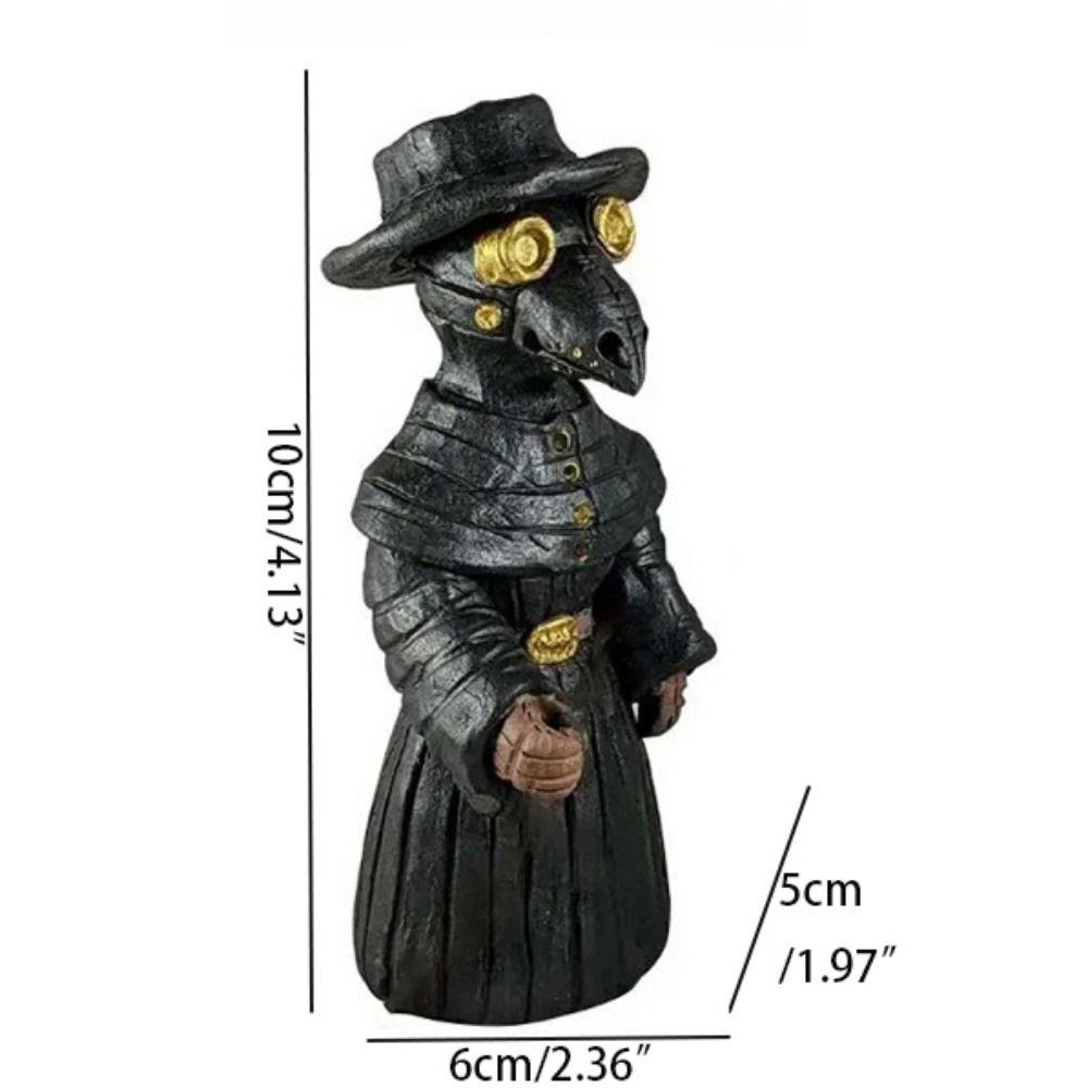 3D Crow Incense Container Handmade Resin Crow Ornaments Halloween Crow Statue  Aromatherapy