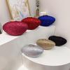 Borsa a Pochette in Acrilico con Catena e Strass per Serata e Uso Casual