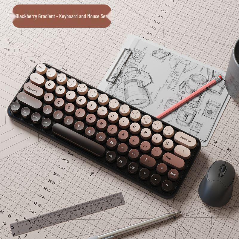 Leises kabelloses Tastatur- und Maus-Set für alle Geräte - Kompatibel mit Xiaomi, Lenovo Desktop-PCs, Laptops und Tablets