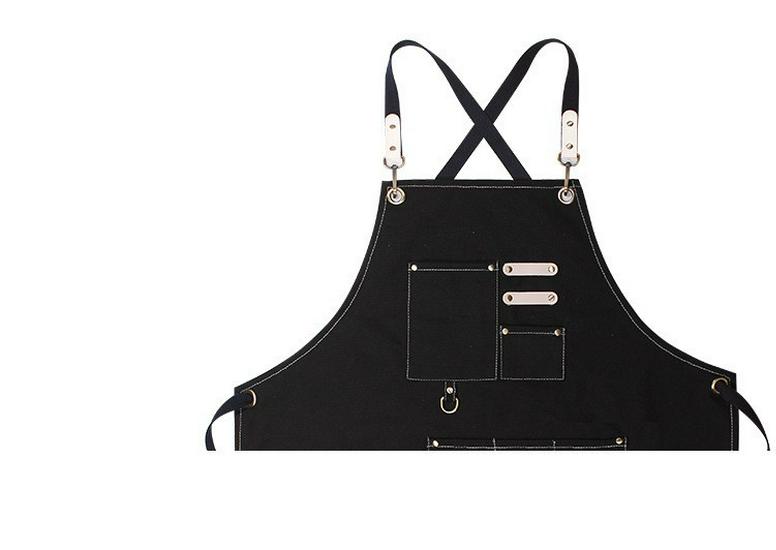 Art Studio Cross-Border Long Smock Apron, Oil & Watercolor Painting Canvas Apron