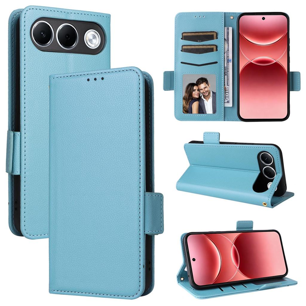 Housse à rabat compatible pour OPPO A7 Pro en cuir PU Protection intégrale avec [Blocage RFID]