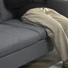 Two Seater Sofa With Steel Legs Grey