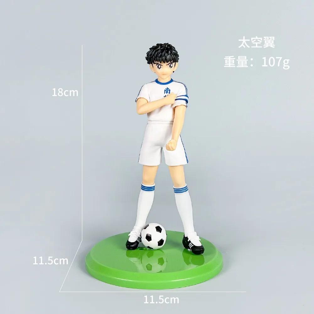 

19cm captain tsubasa figure ozora tsubasa wakabayashi genzo anime model collection table ornament decoration holiday gifts