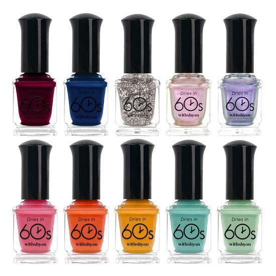 WITHSHYAN 60-Second Manicure Syrup Solid Glitter 9ml 40 Types