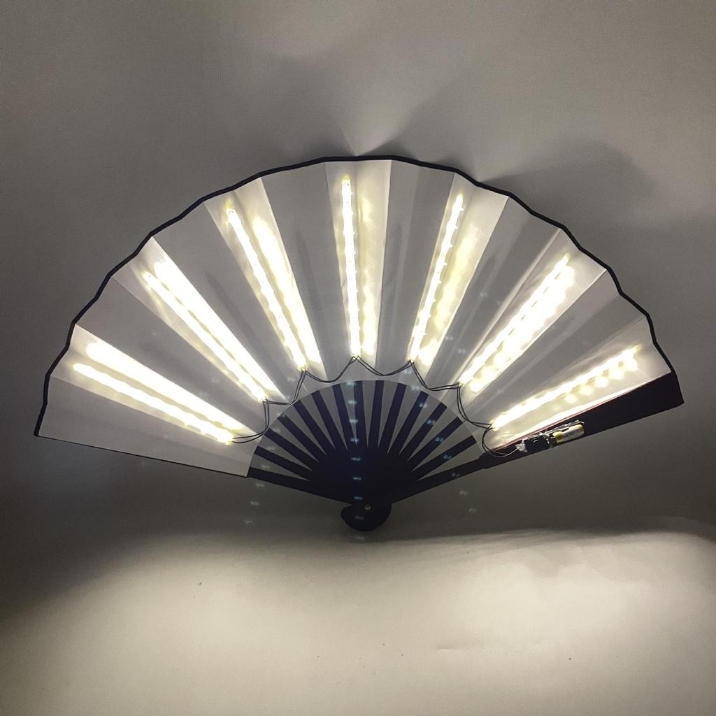 10-Inch LED Luminous Folding Dance & Disco Fan for Bodybuilding, Bars, and KTV Atmosphere
