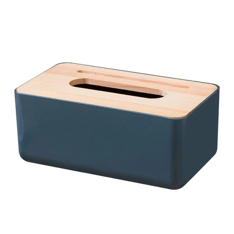 Wooden Tissue Holder Household Tissue Storage Box Detachable Tissue Box Elegant and Simple