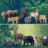 TOYMANY North American Forest Animals Figure Set, 12 Pcs (Hand-Painted, Educational & Display)