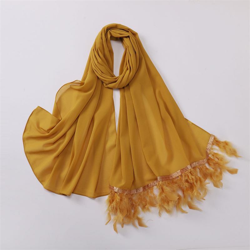 Women Long Solid Muslim Chiffon Hijab Scarf Head Wrap For Female Hijabs Scarves Jersey Hijabs Islamic Turban Headband Shawl