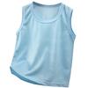 Lässiges ärmelloses T-Shirt für Mädchen und Jungen für den Sommer, einfaches und stilvolles Oberteil für Kinder