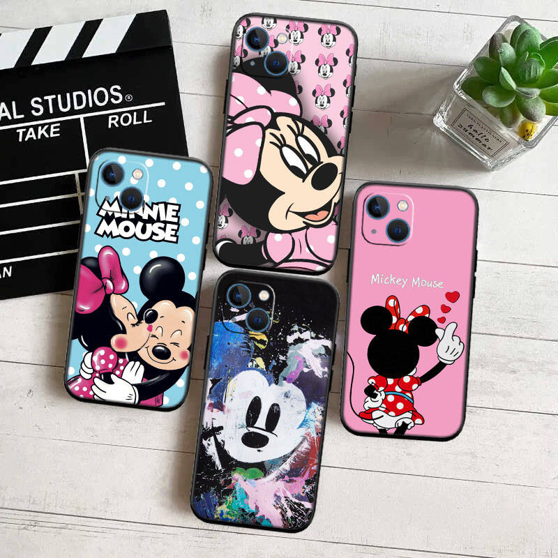 RT57 Mickey Minnie Mouse Case for Samsung Note 20 10 S25 S26 Plus Ultra Lite FE A51 A52 A53 A71 A72 A73 M20 M30 M21 M31 M51 A11 A70 A56 A26 A27