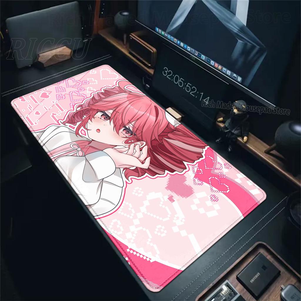 Cute Anime Girl K-Kasane Teto Mousepad Large Gaming Mouse Pad LockEdge Computer Keyboard Desk Mat PC Cabinet Tablepad XXL Mats