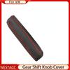 Leather Car Gear Shift Collars Gear Shift Knob Cover for VW Jetta MK6 MK5 Golf 7 MK7 Bora Tiguan Polo 2014 - 2017