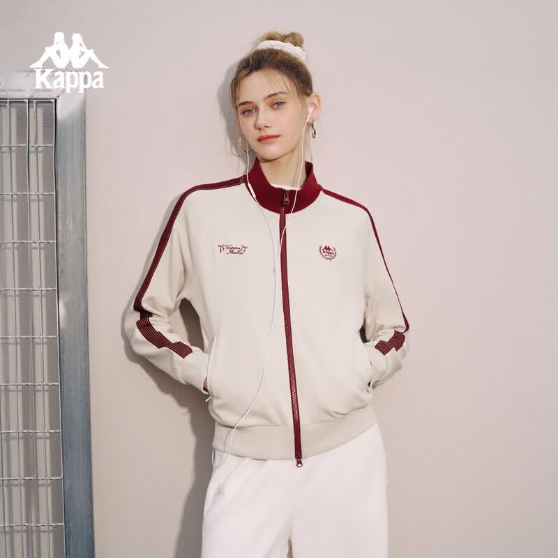 Kappa Women's American Retro Striped Knit Jacket