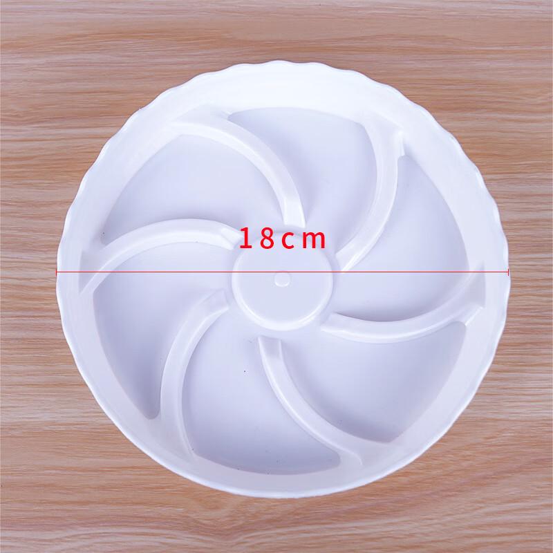 Movable Round Flower Pot Tray with Wheels